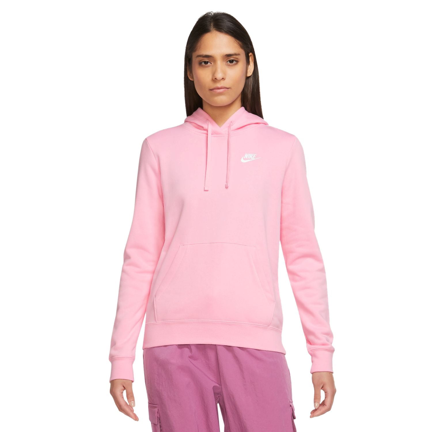Nike Sportswear Club Fleece Pullover Hoodie Pink Nike Sportswear