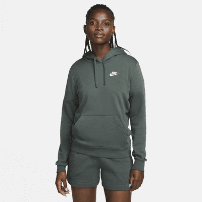 Nike Sportswear Club Fleece Women s Pullover Hoodie Color Vintage Green White Size L Walmart