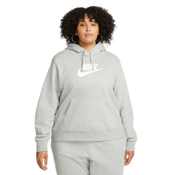 Nike Sportswear Club Fleece Women's Pullover Hoodie Grey XL