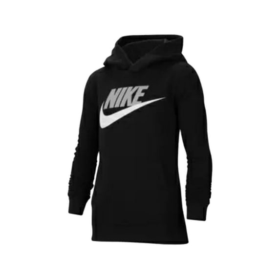 Nike Sportswear Club+ Hbr Pullover Boys Active Hoodies Size XL, Color: Black/White