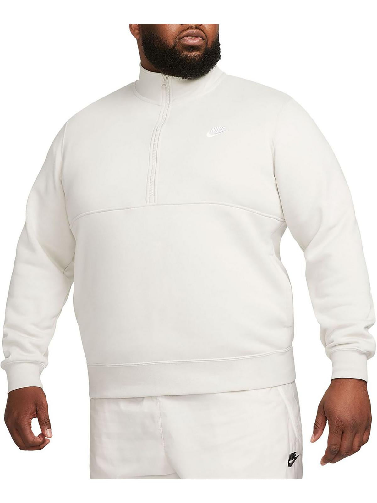 Nike Mens Logo Fleece 3/4 Zip Pullover - Walmart.com