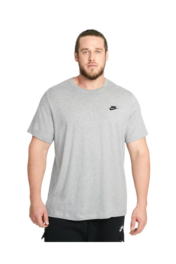 Sportswear Club Men's T-Shirt Color: Dark Grey Heather/Black Size: 2XL