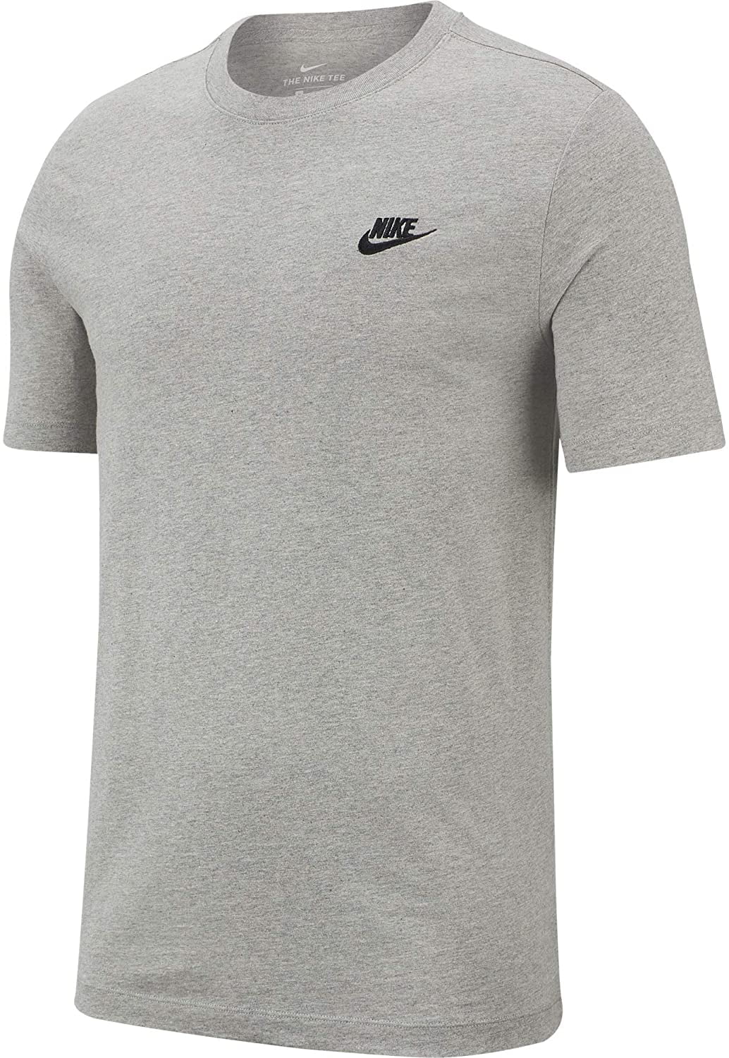 ★★Nike★★ Sportswear Club T-Shirt M Dark Grey Heather Bla Nike Sportswear Club Men's T-Shirt Color: Dark Grey Heather