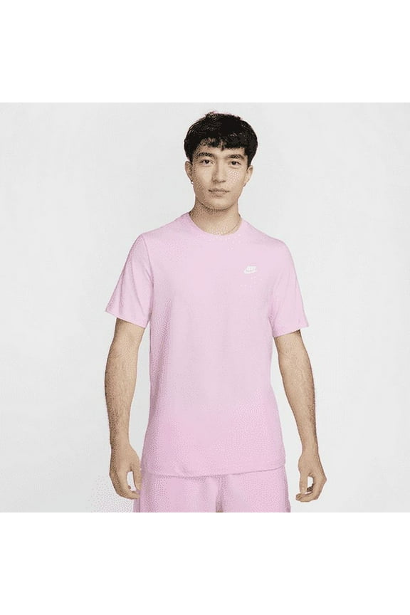 Nike Sportswear Club Men's T-Shirt Color: Pink Foam Size: L