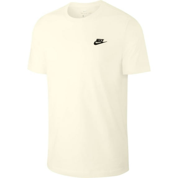Nike Sportswear Club Men's T-Shirt Color: Sail/Black Size: 2XL