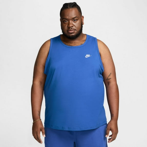 Nike Sportswear Club Men's Tank Color: Game Royal/White Size: S