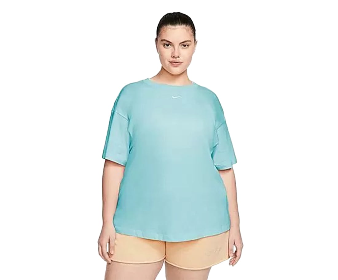 Sportswear Essential Boyfriend T Womens Active Shirts & Tees Size Xl, Color: Light Blue
