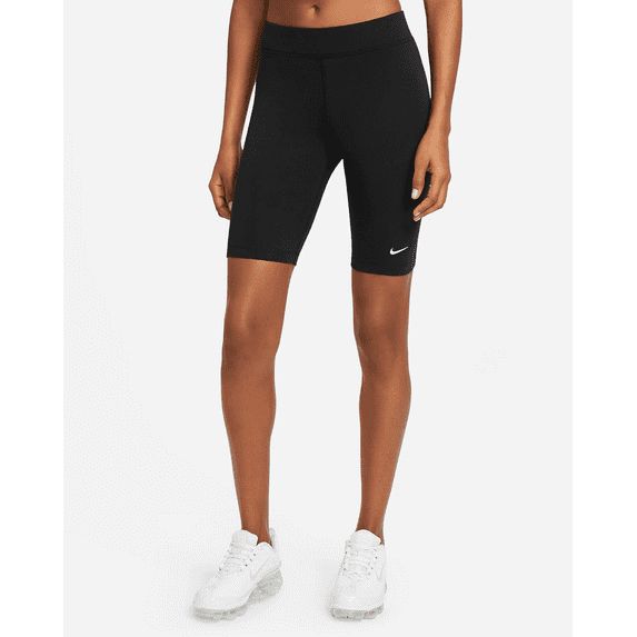 Nike Sportswear Essential CZ8526-010 Womens Black Mid-Rise 10" Biker Shorts R457 (Regular,M)