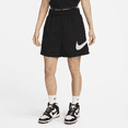 thumbnail image 1 of Nike Sportswear Essential Women's High-Rise Woven Shorts Color: Black/White Size: L, 1 of 1