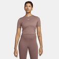 thumbnail image 1 of Nike Sportswear Essential Women's Slim Cropped T-Shirt Color: Smokey Mauve/White Size: 2XL, 1 of 1