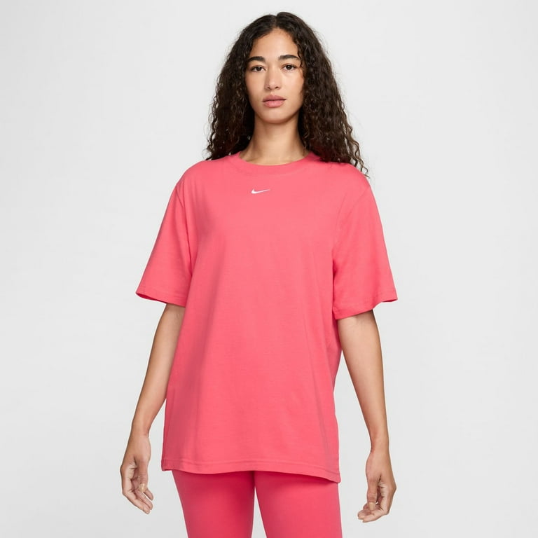 Nike Sportswear Essential Women's T-Shirt Color: Aster Pink/White