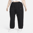 thumbnail image 1 of Nike Sportswear Everything Wovens Women's Mid-Rise Open-Hem Pants (Plus Size) Color: Black/White Size: 2X, 1 of 1