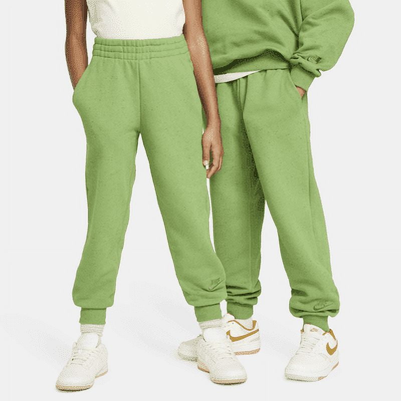 Nike Sportswear Icon Fleece EasyOn Big Kids Loose Joggers Color Chlorophyll Sail Treeline Size S Walmart