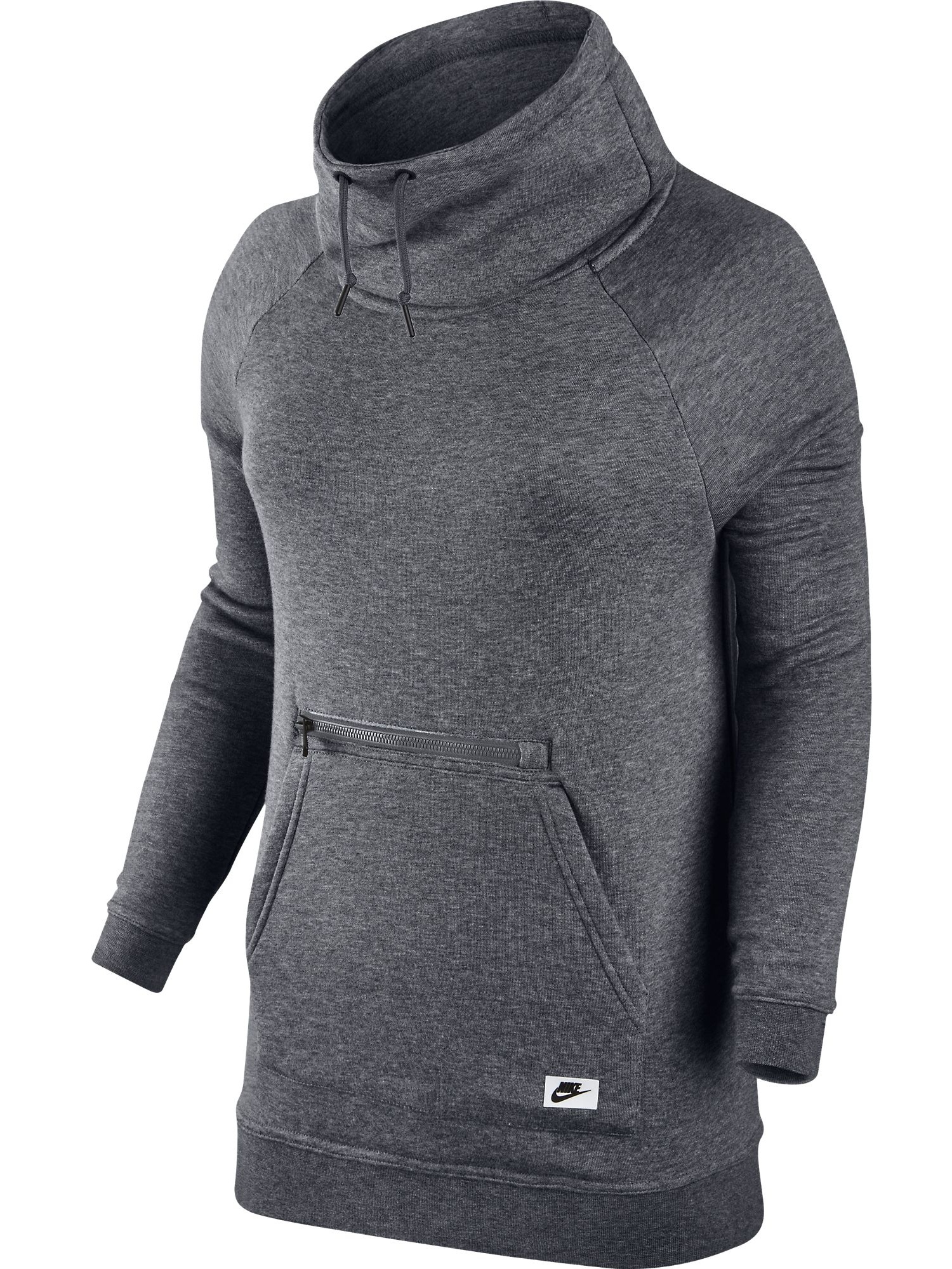 Nike Sportswear Modern Funnel Neck Women's Sweatshirt Grey/Black 803599-091 - image 1 of 2
