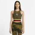 thumbnail image 1 of Nike Sportswear N7 Women's Cropped Top Color: Olive Flak Size: 2XL, 1 of 1