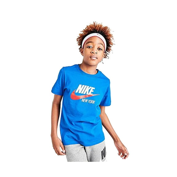 Nike Sportswear New York T Boys Active Shirts & Tees Size L, Color: Blue/White/Red