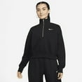 thumbnail image 1 of Nike Sportswear Phoenix Fleece Women's 1/2-Zip Cropped Sweatshirt Color: Black/Sail Size: 2XL, 1 of 1