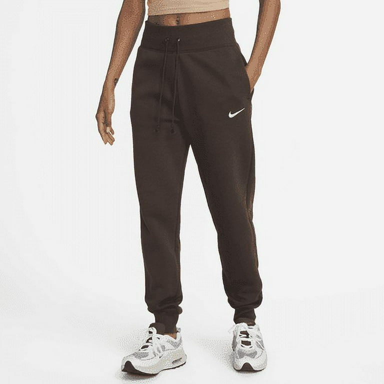 Nike Sportswear Phoenix Fleece Women s High Waisted Joggers Color Baroque Brown Sail Size XS Tall Walmart