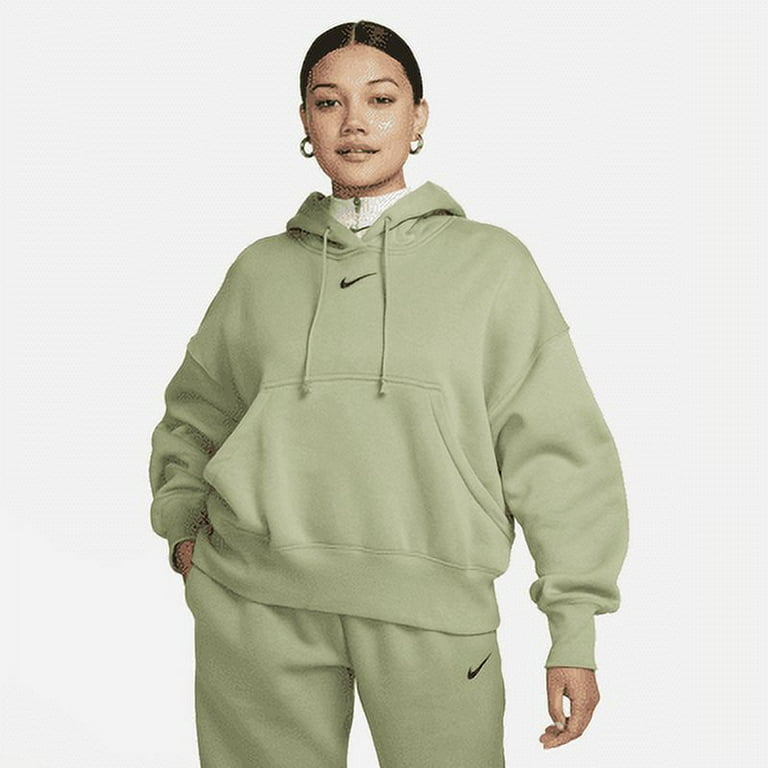 Nike Sportswear Phoenix Fleece Women s Over Oversized Pullover Hoodie Color Vapor Green Sail Size S Walmart
