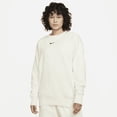 thumbnail image 1 of Nike Sportswear Phoenix Fleece Women's Oversized Crew-Neck Sweatshirt Color: Sail/Black Size: S, 1 of 1