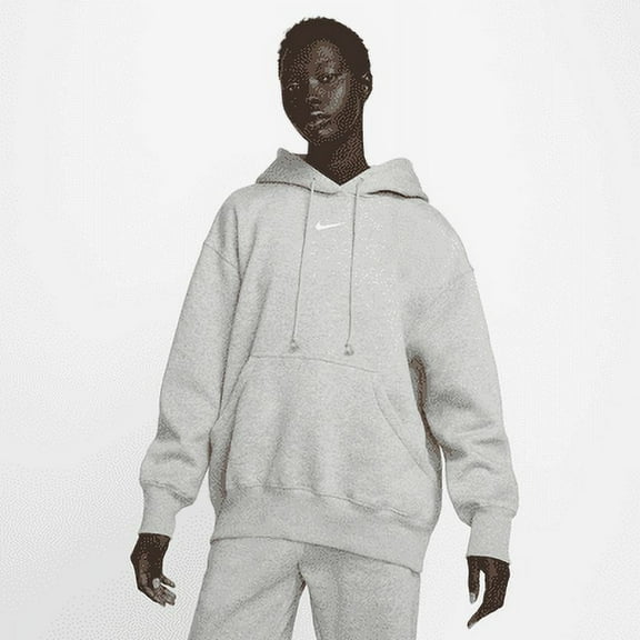 Nike Sportswear Phoenix Fleece Women's Oversized Pullover Hoodie Color: Dark Grey Heather/Sail Size: XL