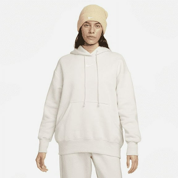 Nike Sportswear Phoenix Fleece Women's Oversized Pullover Hoodie Color: Light Orewood Brown/Sail Size: XL