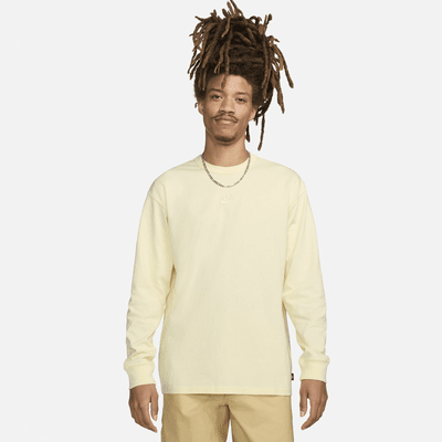 Nike Sportswear Premium Essentials Men s Long Sleeve T Shirt Color Alabaster Size 4XL Walmart
