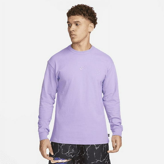 Nike Sportswear Premium Essentials Men's Long-Sleeve T-Shirt Color: Space Purple Size: 3XL