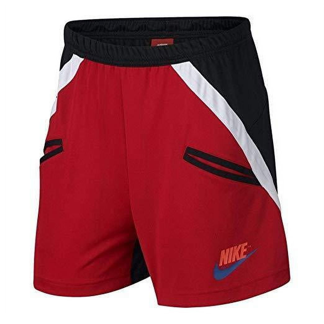 red and black nike shorts womens