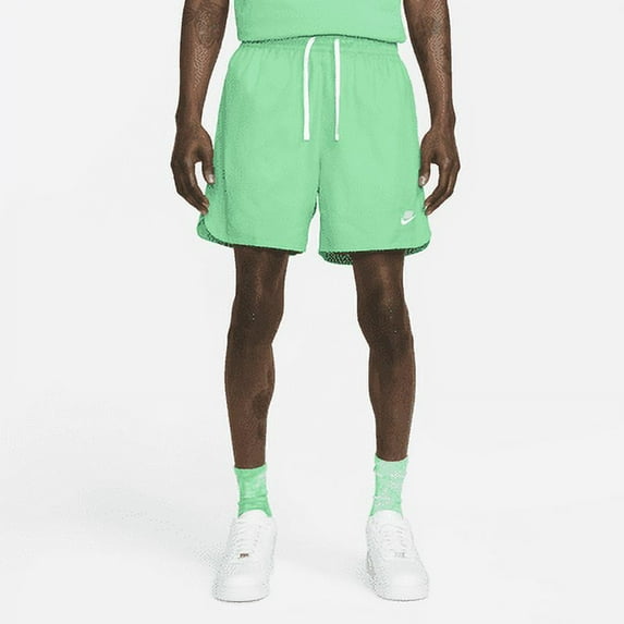 Nike Sportswear Sport Essentials Men's Woven Lined Flow Shorts Color: Spring Green/White Size: 4XL Tall