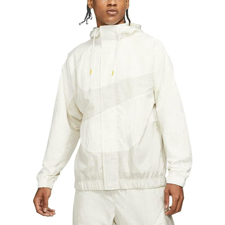 Nike swoosh woven jacket white online