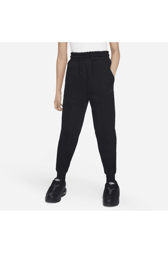 Nike Sportswear Tech Fleece Big Kids' (Girls') Joggers Color: Black/Black/Black Size: M