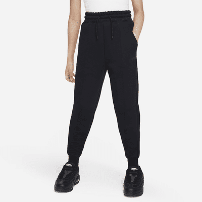 Nike Sportswear Tech Fleece Big Kids' (Girls') Joggers Color: Black/Black/Black Size: M
