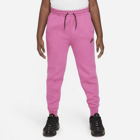 Nike Sportswear Tech Fleece Big Kids' (Girls') Joggers (Extended Size) Color: Alchemy Pink/Black/Black Size: M+