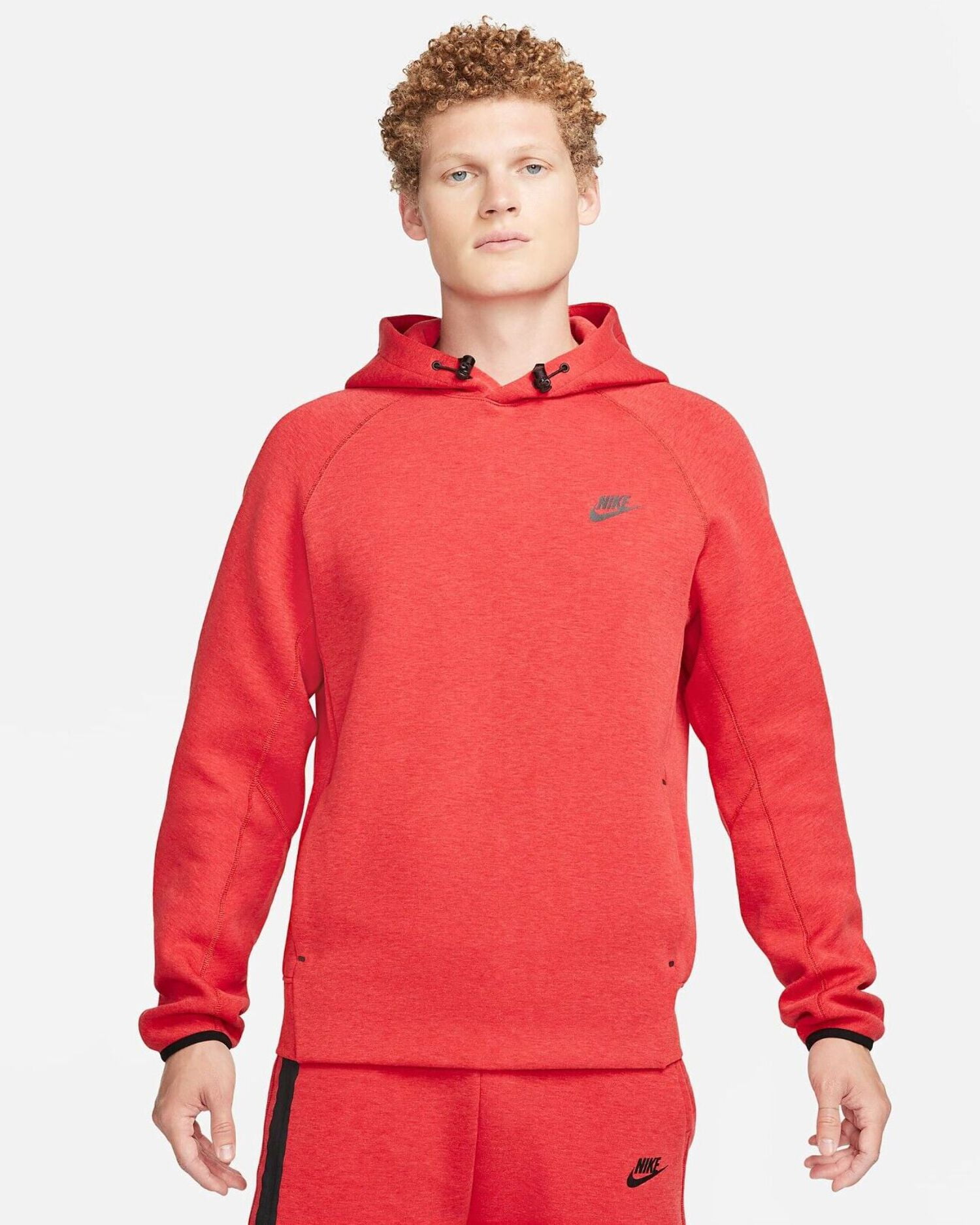Nike Sportswear Tech Fleece FB8016-672 Men's Red Pullover