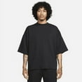 thumbnail image 1 of Nike Sportswear Tech Fleece Reimagined Men's Oversized Short-Sleeve Sweatshirt Color: Black/Black Size: XL, 1 of 1