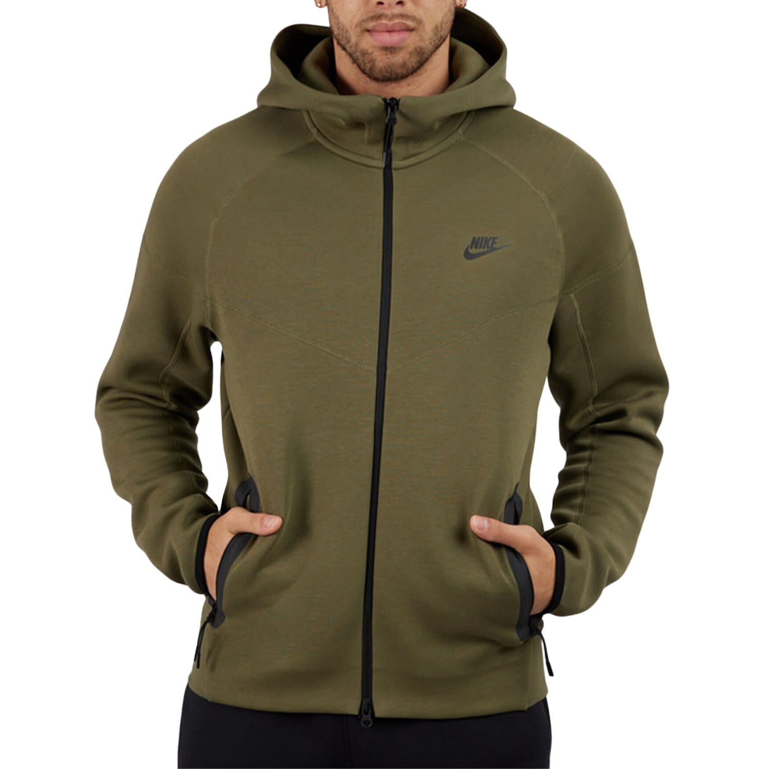 olive grey tech fleece