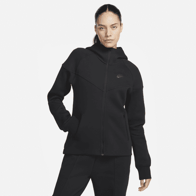 Nike Sportswear Tech Fleece Windrunner Women's Full-Zip Hoodie Color: Black/Black Size: M (8–10)