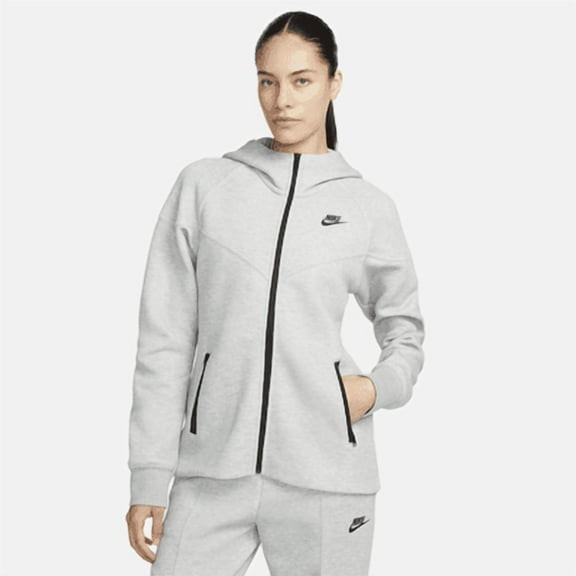 Nike Sportswear Tech Fleece Windrunner Women's Full-Zip Hoodie Color: Dark Grey Heather/Black Size: XS (0–2)