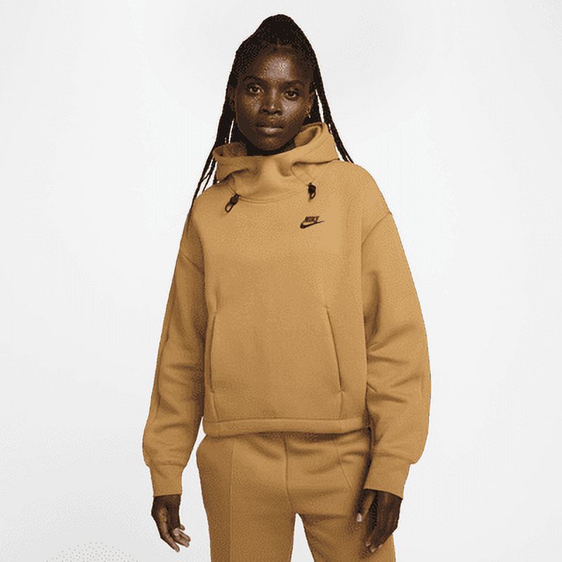 Nike Sportswear Tech Fleece Women s Oversized Hoodie Color Flax Black Size L 12 14 Walmart