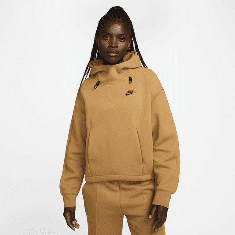 Nike Sportswear Tech Fleece Women s Oversized Hoodie Color Flax Black Size L 12 14 Walmart