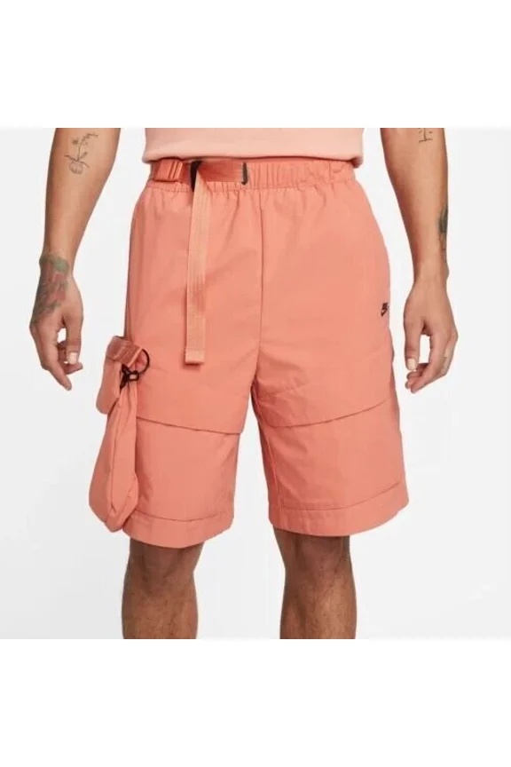 Sportswear Tech Pack Men's Woven Unlined Cargo Shorts (as1, Alpha, m, Regular, Regular, Orange)