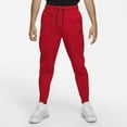 thumbnail image 1 of Nike Sportswear Tech Red/Black Fleece Joggers, Sweatpants (Men's), Size M, 1 of 4