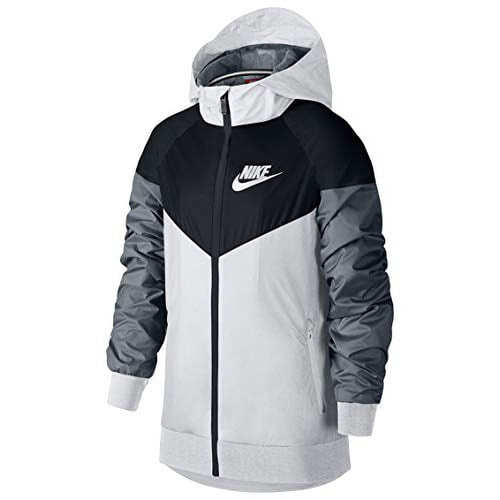 Nike Sportswear Windrunner Big Kids Boys Jacket Medium Black/White