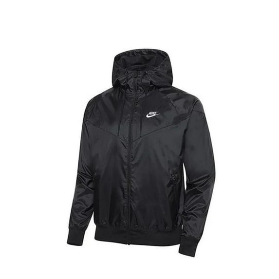 Nike Sportswear Windrunner Men's Hooded Jacket Color: Black/White Size: XL Tall