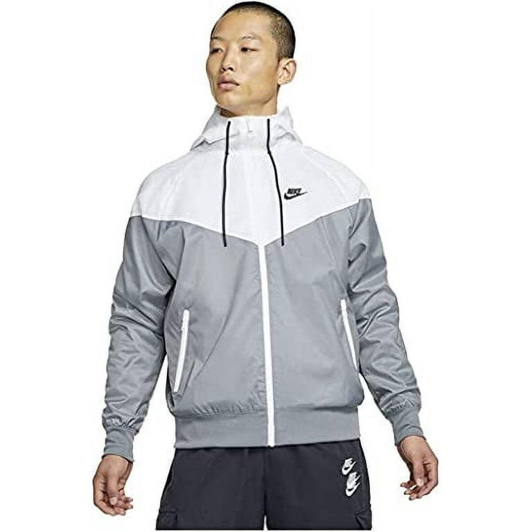 Nike Sportswear Windrunner Men's Hooded Jacket, Smoke Grey/White
