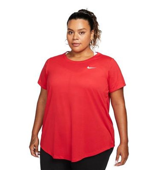 Nike Sportswear Women's Essential Polyester Tunic Tee Shirt Red Plus Size 4X