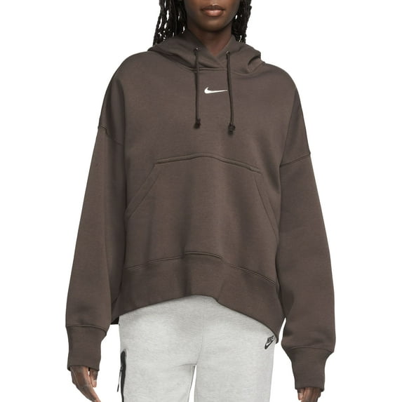 Nike Sportswear Women's Phoenix Fleece Over-Oversized Pullover Hoodie (Baroque Brown, XS)