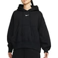 thumbnail image 1 of Nike Sportswear Phoenix Fleece Women's Over-Oversized Pullover Hoodie Color: Black/Sail Size: XXS, 1 of 1