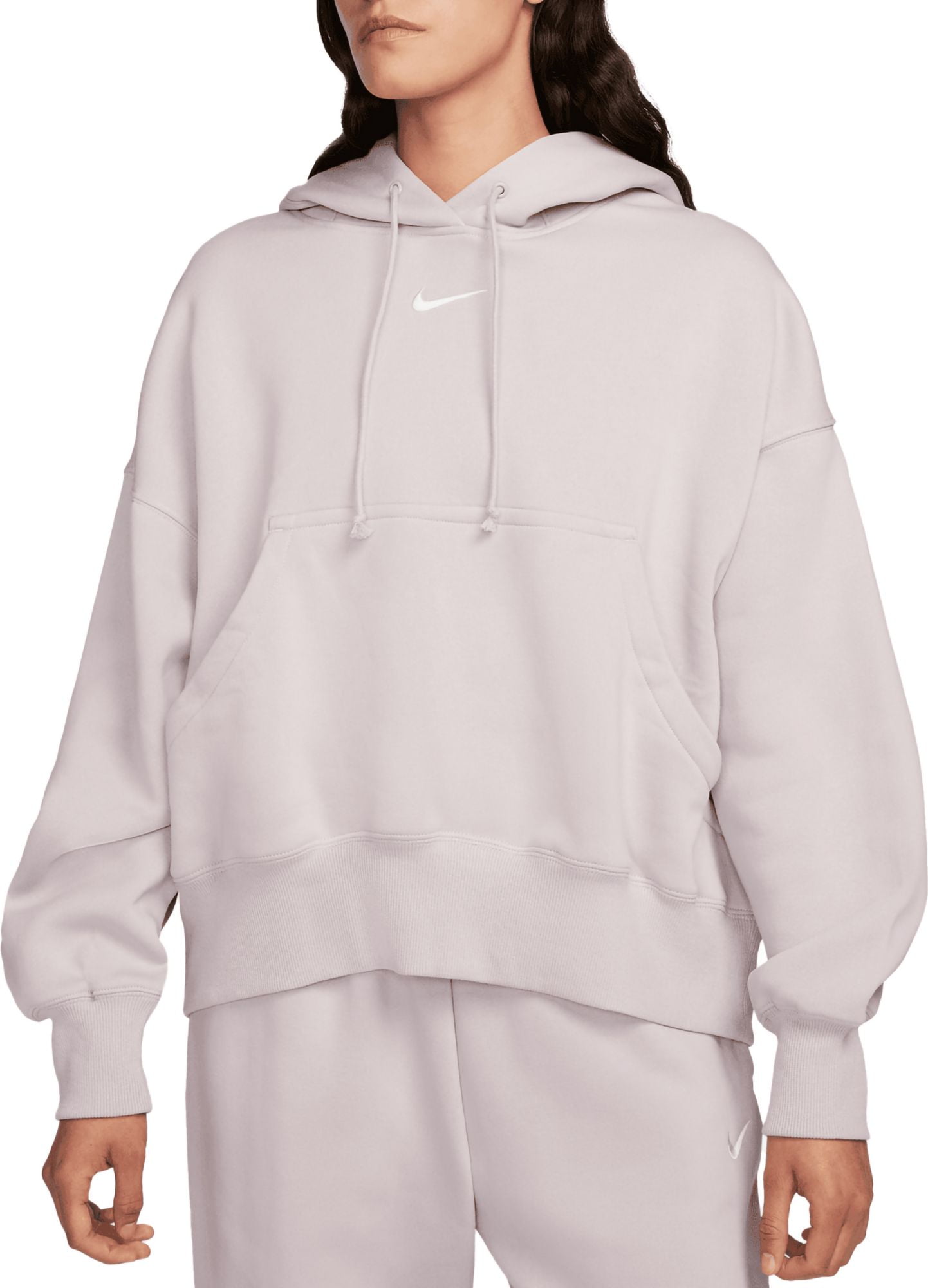 Nike Sportswear Women's Phoenix Fleece Over-Oversized Pullover Hoodie (Platinum Violet, S) - Walmart.com